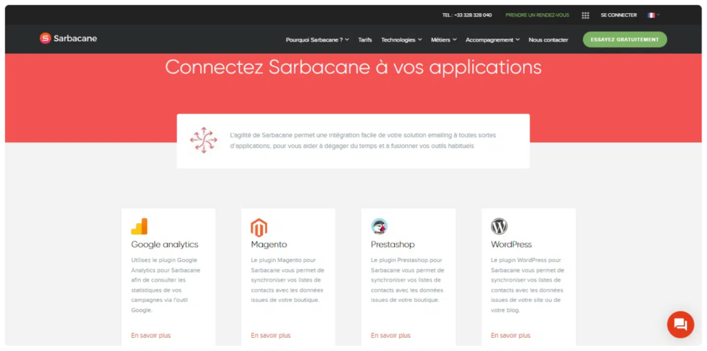 marketplace automatisation Sarbacane