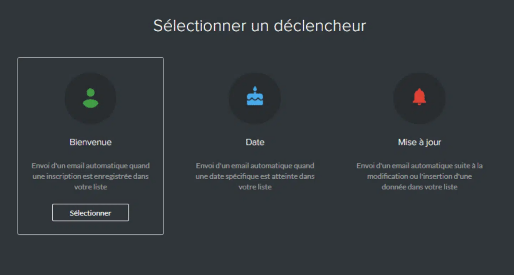 déclencheur campagne marketing automation