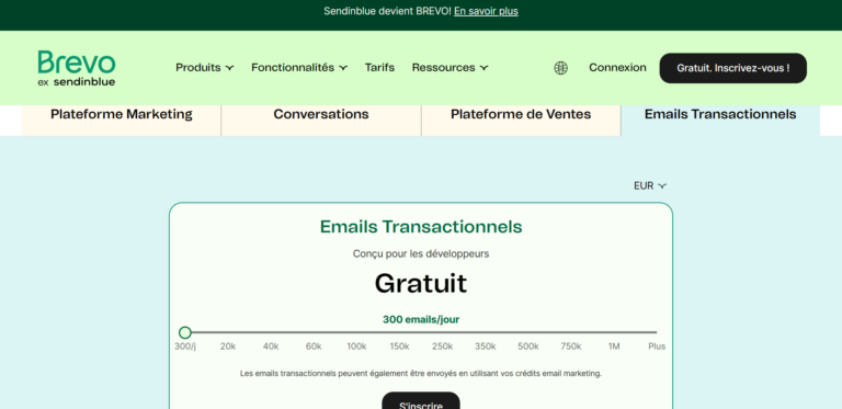 Zoom Sur Les Prix / Tarifs De Brevo (ex Sendinblue)