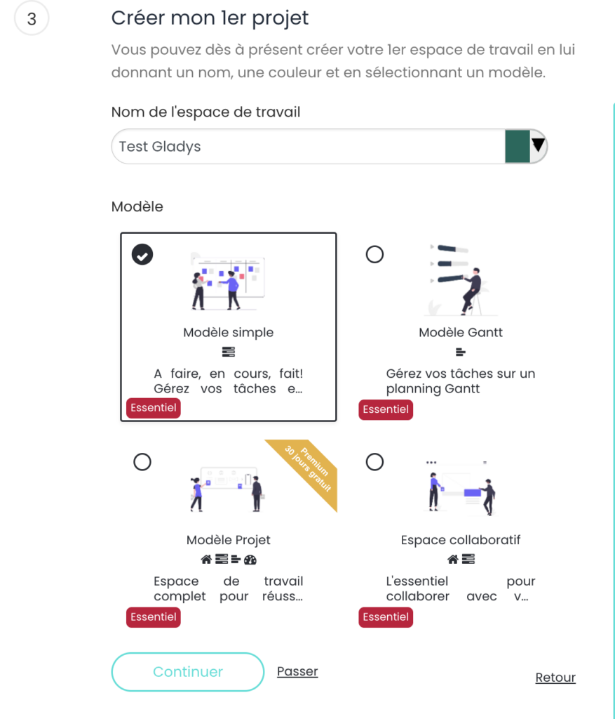 avis Gladys - Personnalisation compte