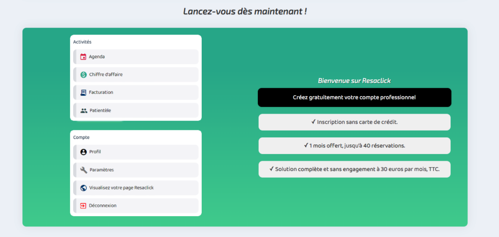 avis resaclick - tarifs