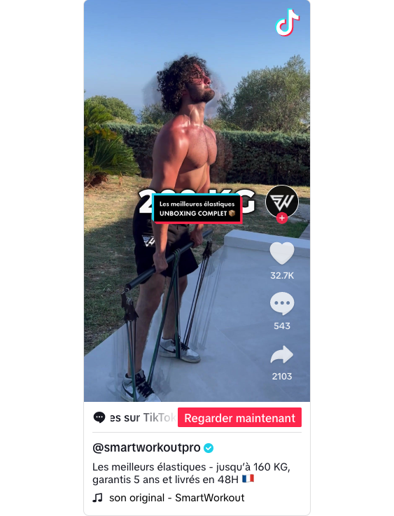 etude cas tiktok ads SmartWorkout agence