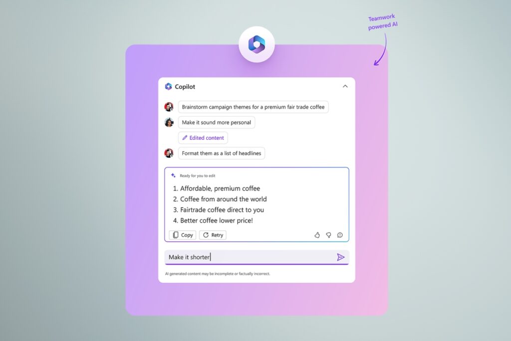 capture écran ia copilot dans microsoft loop