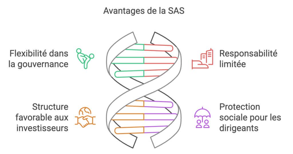 infographie avantages sas