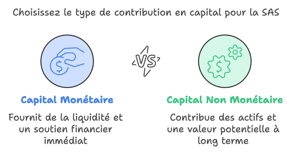 infographie difference capital monetaire et non monetaire